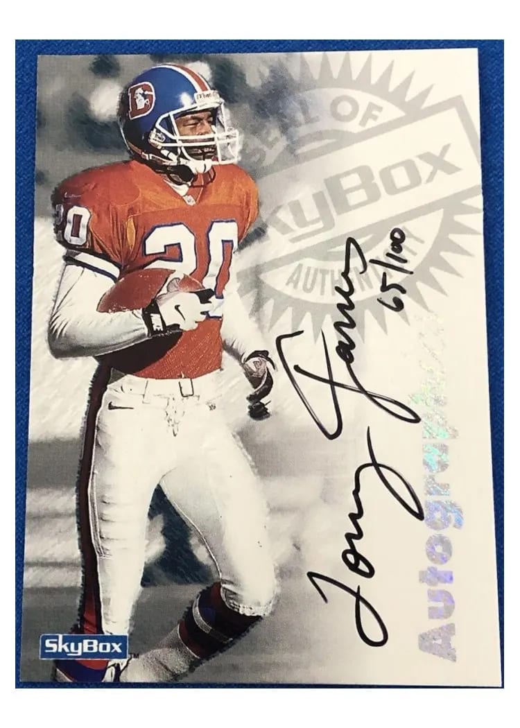 1997 Skybox Premium Autographics Tory James card