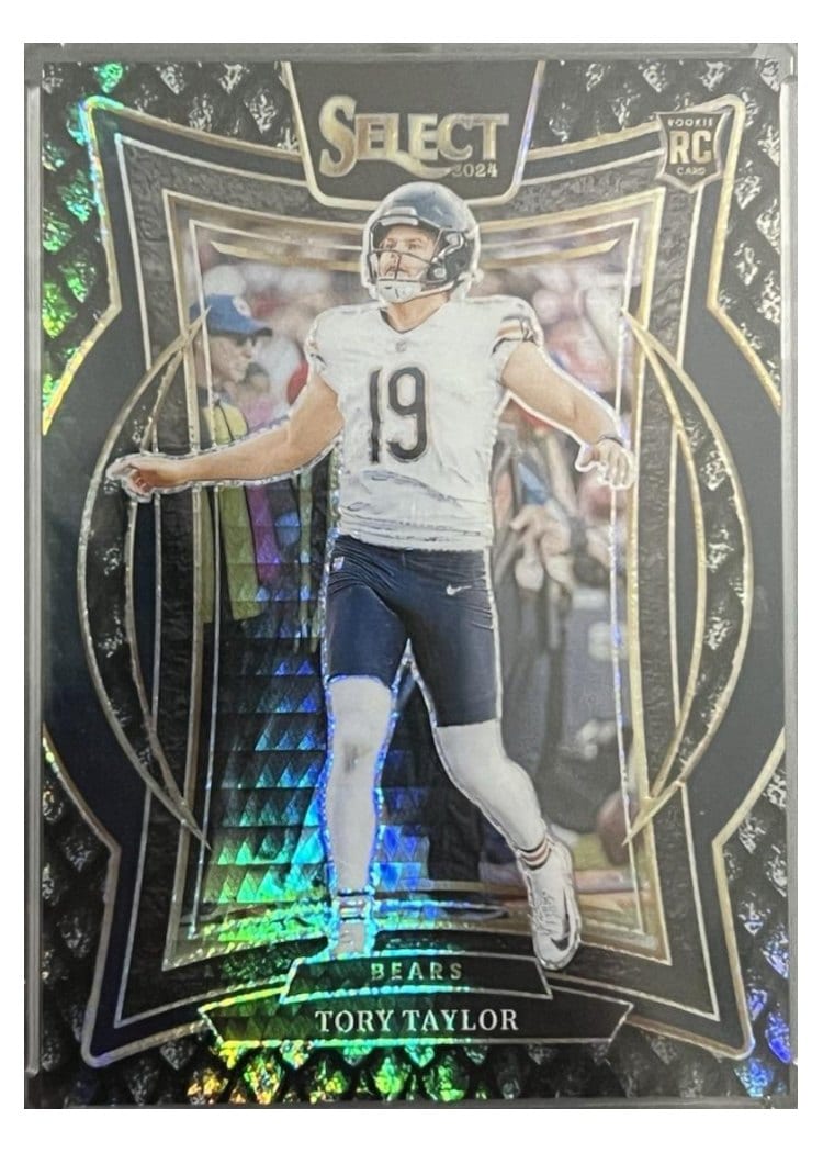 2024 Panini Select Base Set Tory Taylor Black Dragon Scale Prizm #1