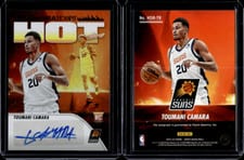 2023-24 Hoops Hot Signatures Rookie Toumani Camara #HSR-TR card