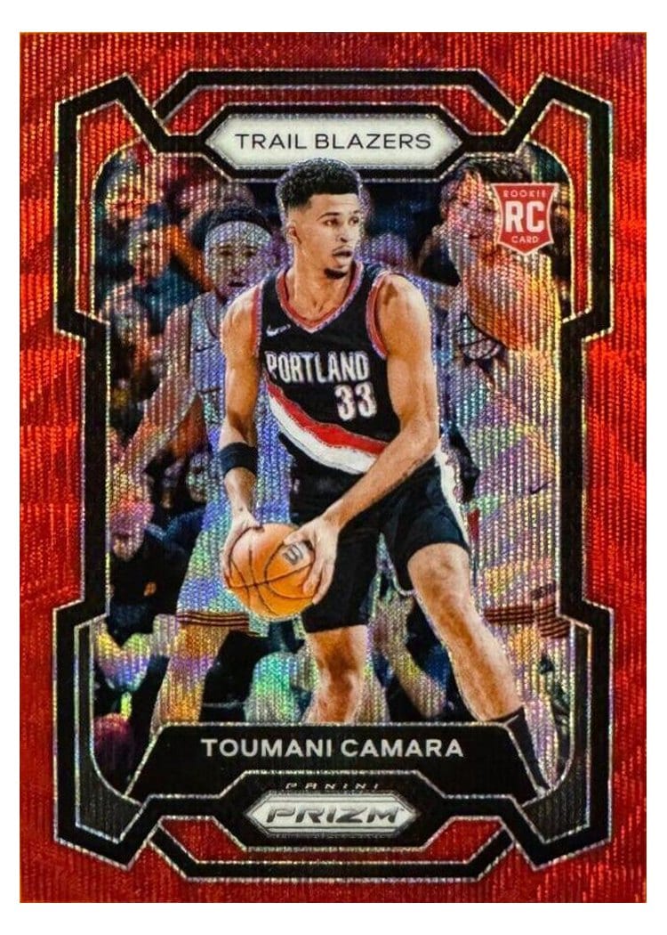 2023-24 Panini Prizm Base Set Toumani Camara #164 card