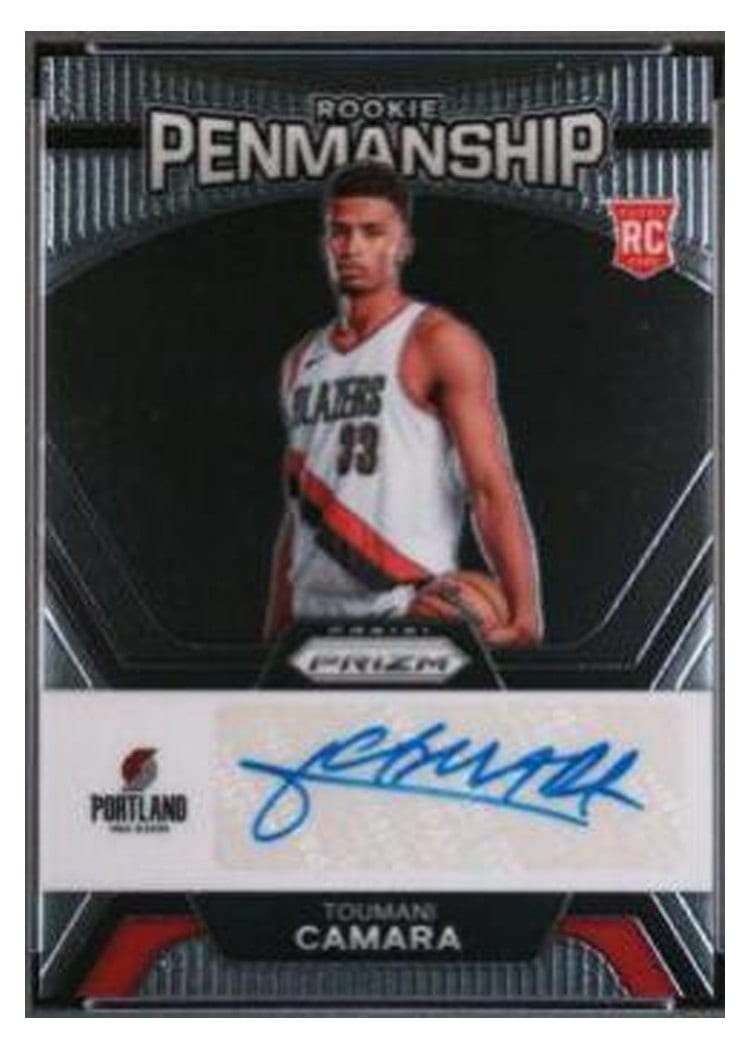 2023-24 Panini Prizm Rookie Penmanship Toumani Camara #RP-CAM card