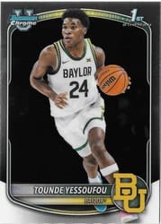 2025-26 Bowman Chrome Prospects Tounde Yessoufou #BCP-11 card