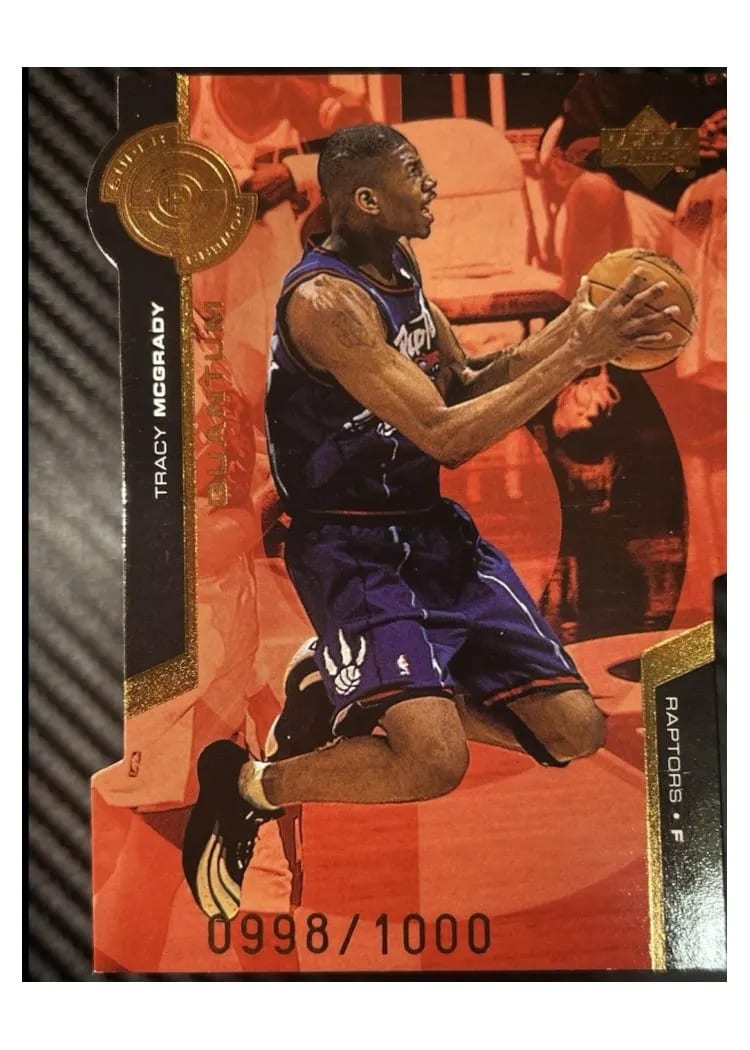 1998 Upper Deck Super Powers Tracy McGrady Quantum Bronze #S26 card