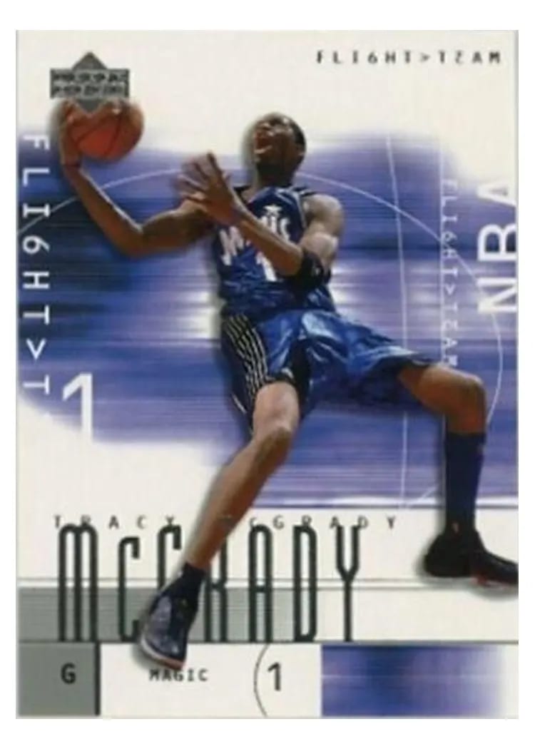 2001 Upper Deck Flight Team Tracy McGrady #43 card