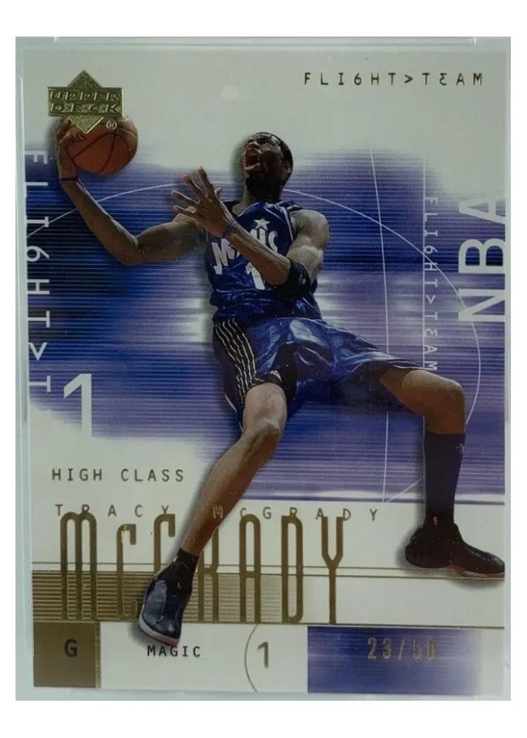 2001 Upper Deck Flight Team Tracy McGrady Gold #43 card