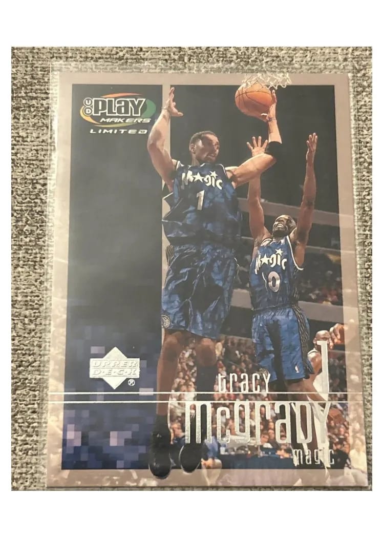 2002 Upper Deck Tracy McGrady Play Makers #67 card