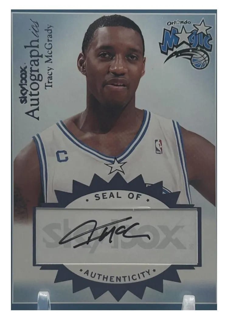 2003 Skybox Autographics Autograph Tracy McGrady #A-TM card