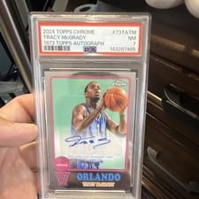 Tracy McGrady 2024-25 Topps Chrome 1973 Topps Autographs card