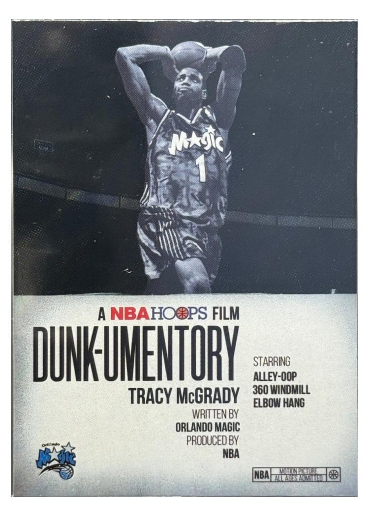 2025-26 NBA Hoops Dunkumentory Tracy McGrady #D-10 card