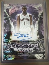 2025-26 Topps Cosmic Chrome Electro Static Signatures Tracy McGrady #ESS-TM card