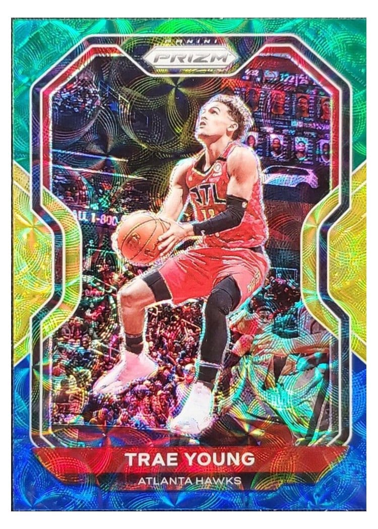 2020-21 Panini Prizm Base Set Trae Young #64 card