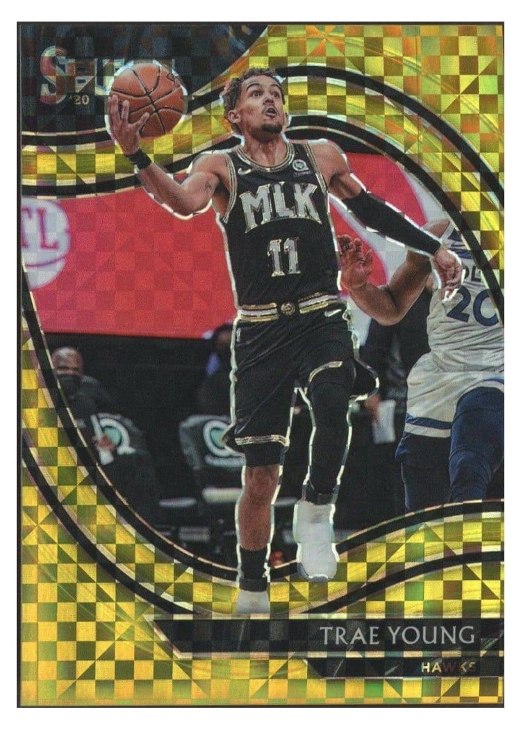 2020-21 Panini Select Base Set Trae Young #227 card