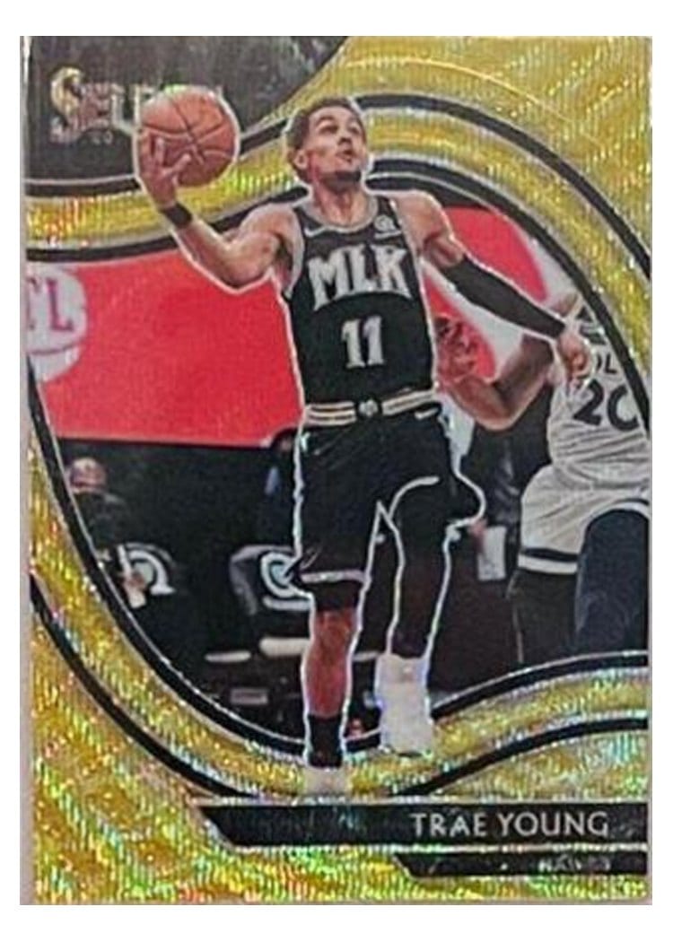 2020-21 Panini Select Base Set Trae Young #227 card
