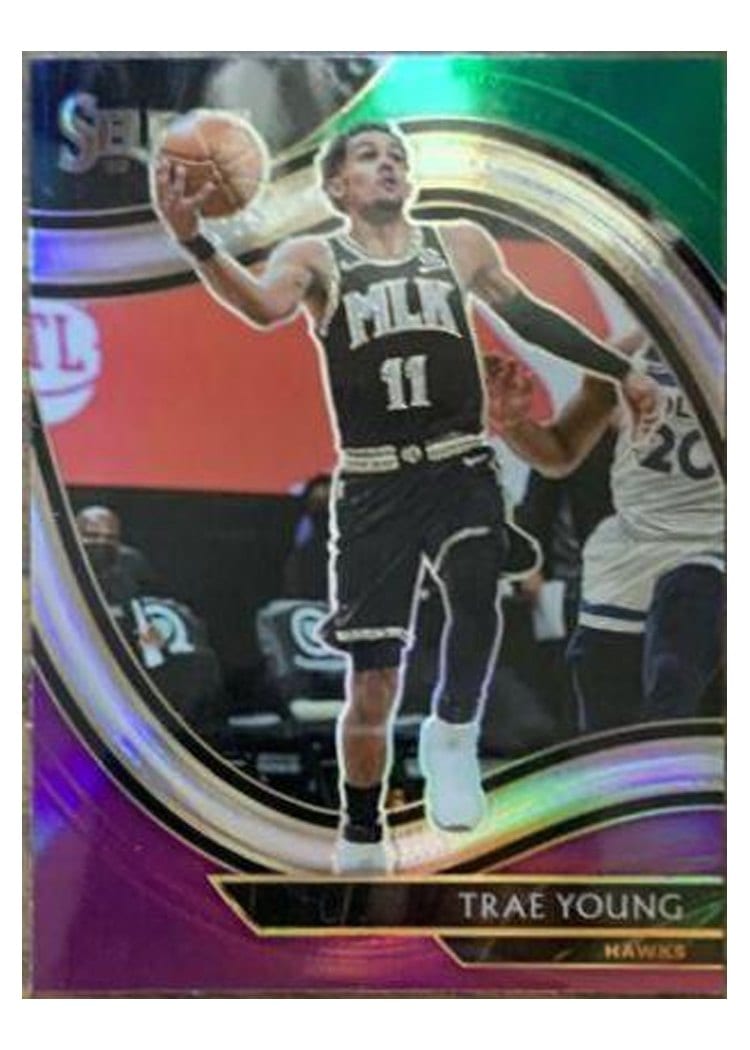 2020-21 Panini Select Base Set Trae Young #227 card