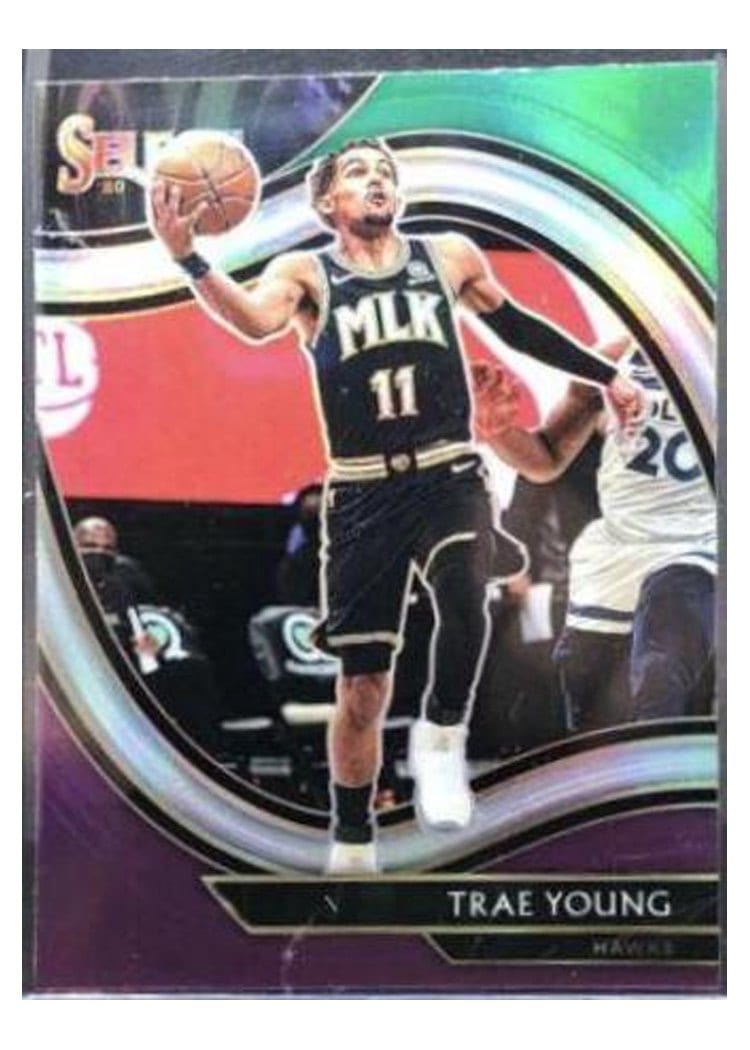 2020-21 Panini Select Base Set Trae Young #227 card