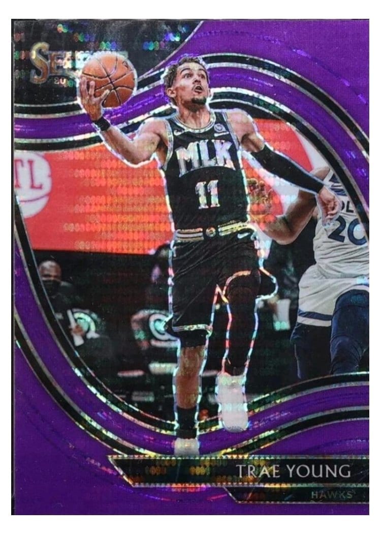 2020-21 Panini Select Base Set Trae Young #227 card