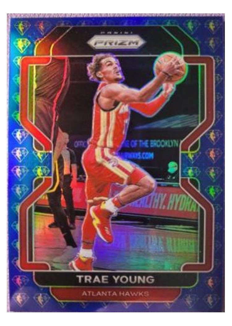 2021-22 Panini Prizm Base Set Trae Young #26 card