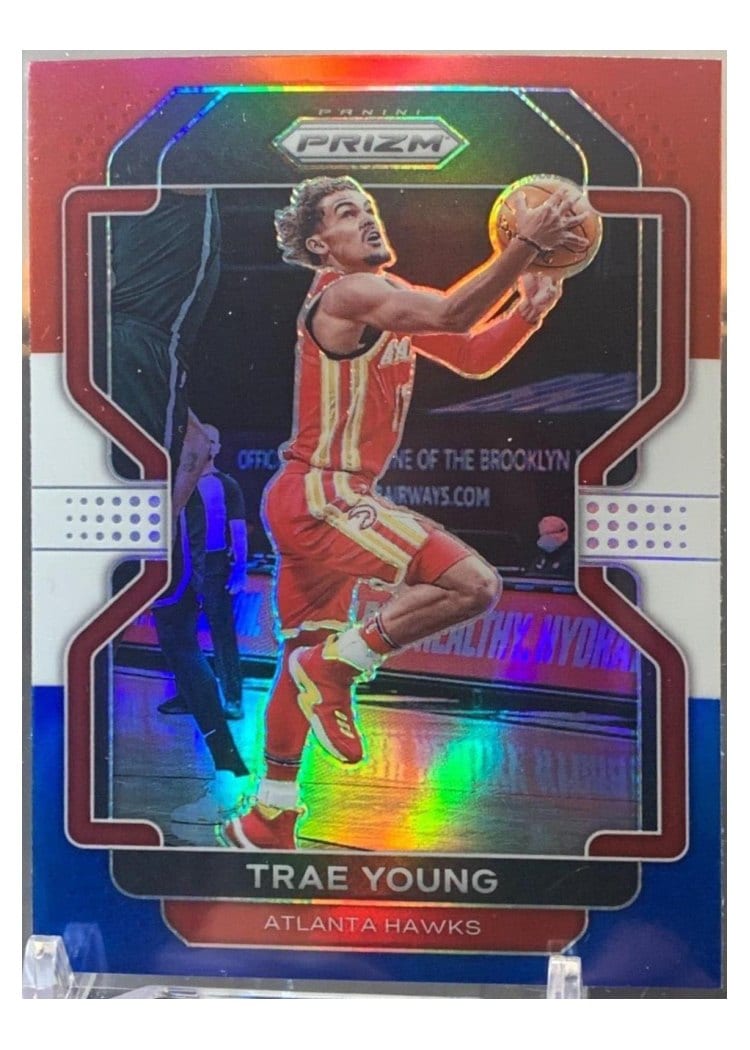 2021-22 Panini Prizm Base Set Trae Young #26 card