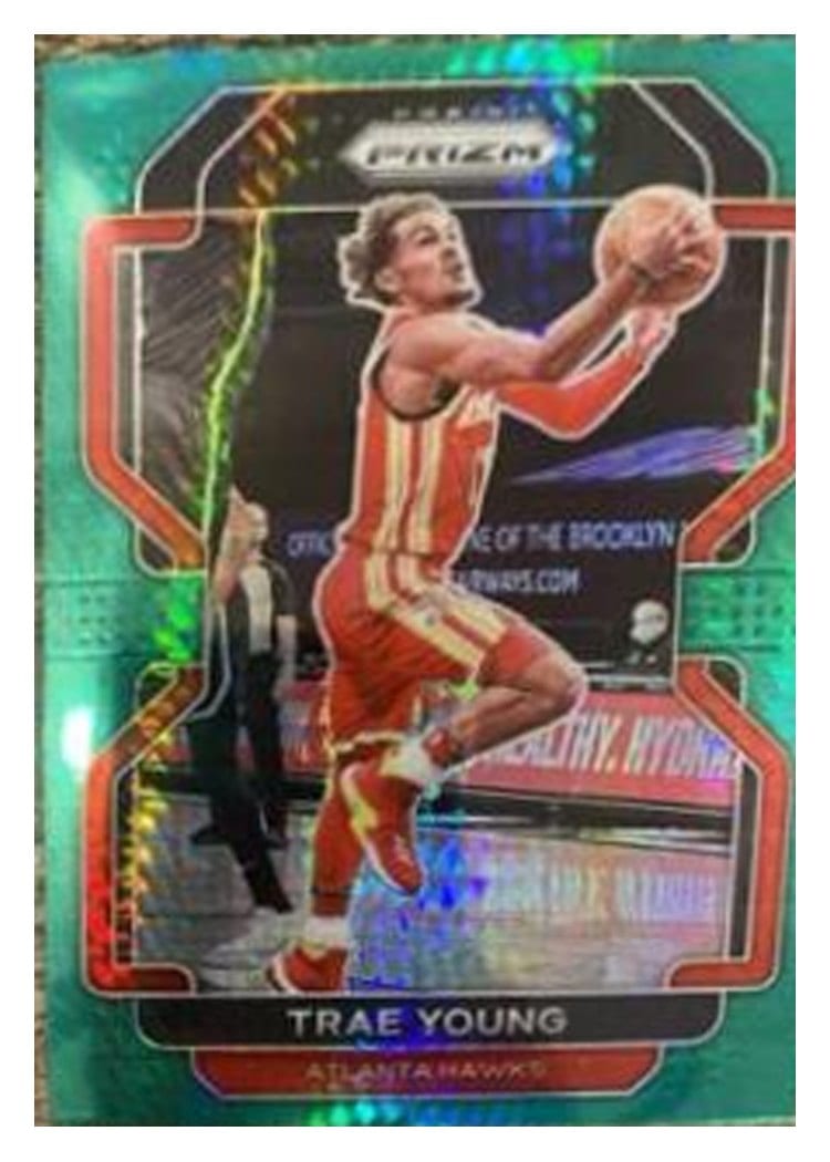 2021-22 Panini Prizm Base Set Trae Young #26 card