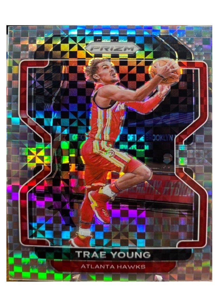 2021-22 Panini Prizm Base Set Trae Young #26 card