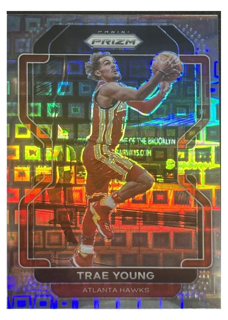 2021-22 Panini Prizm Base Set Trae Young #26 card