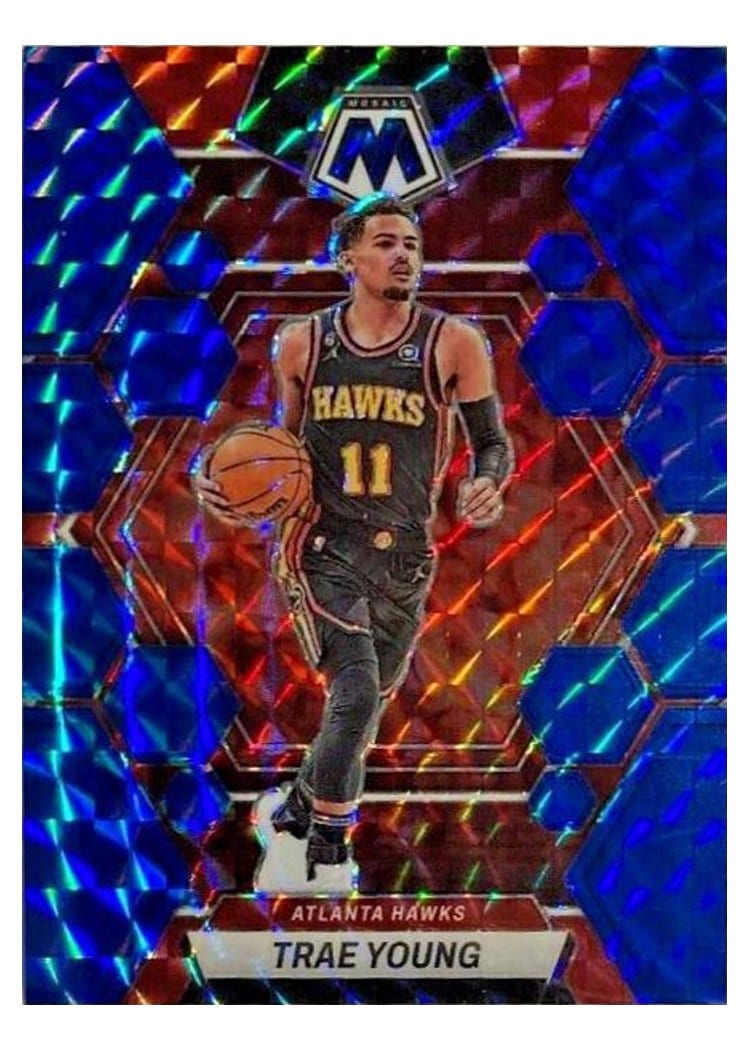 2022-23 Panini Mosaic Base Set Trae Young #8 card