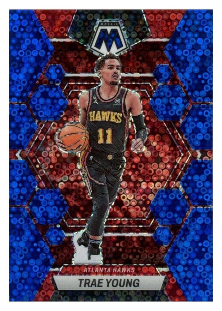 2022-23 Panini Mosaic Base Set Trae Young #8 card