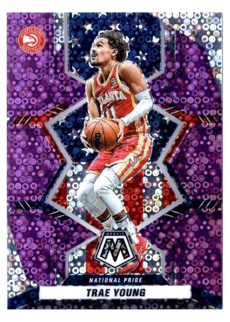 2022-23 Panini Mosaic Base Set Trae Young #8 card