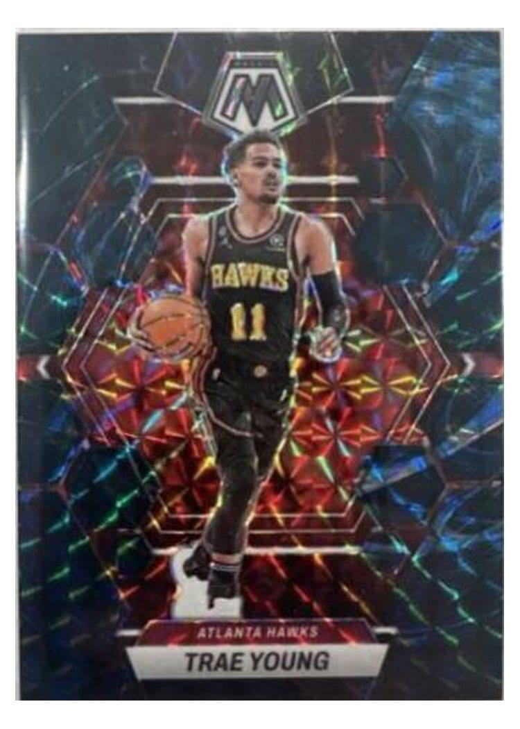 2022-23 Panini Mosaic Base Set Trae Young #8 card