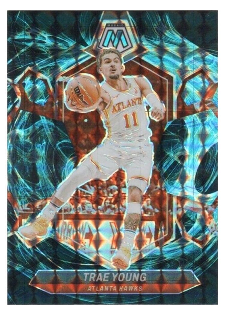 2023-24 Panini Mosaic Base Set Trae Young #107 card