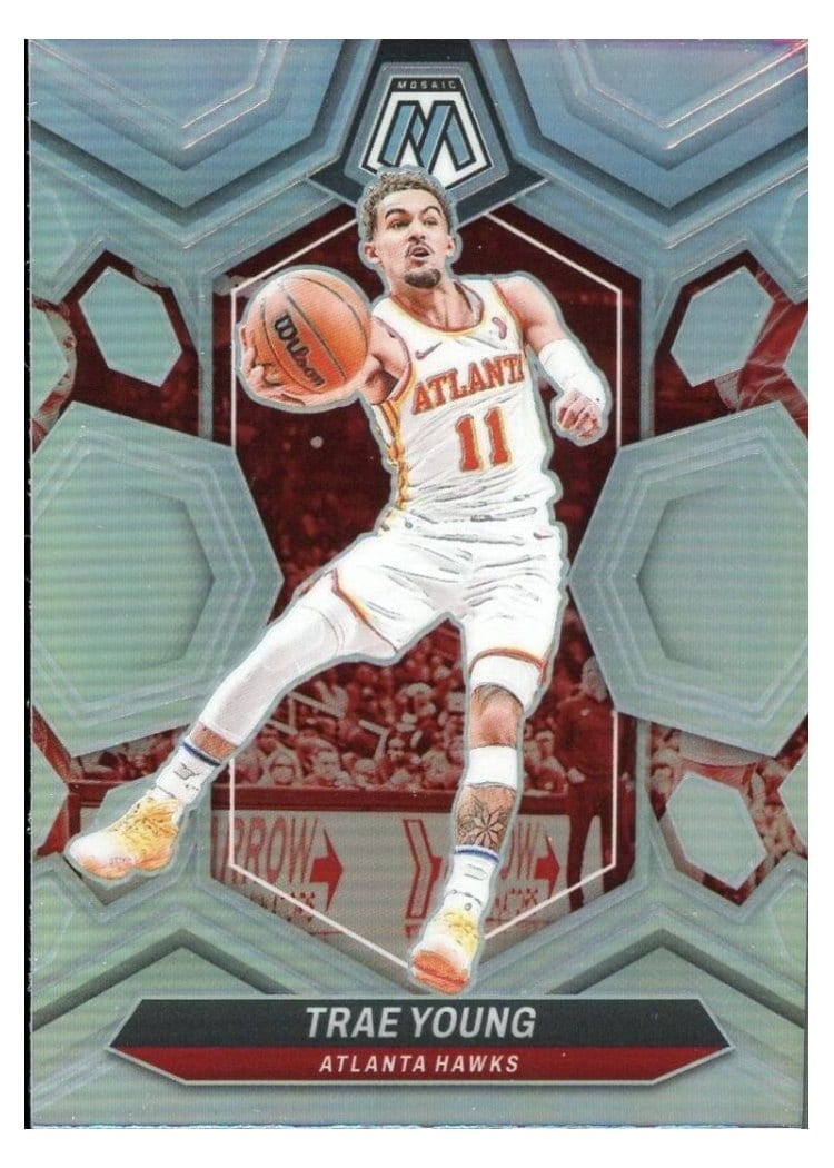 2023-24 Panini Mosaic Base Set Trae Young #107 card