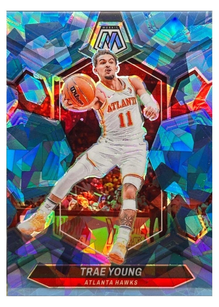 2023-24 Panini Mosaic Base Set Trae Young #107 card