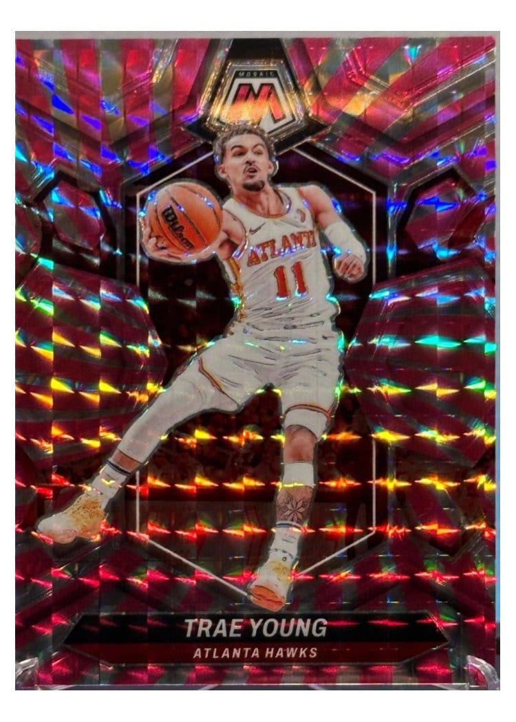 2023-24 Panini Mosaic Base Set Trae Young #107 card