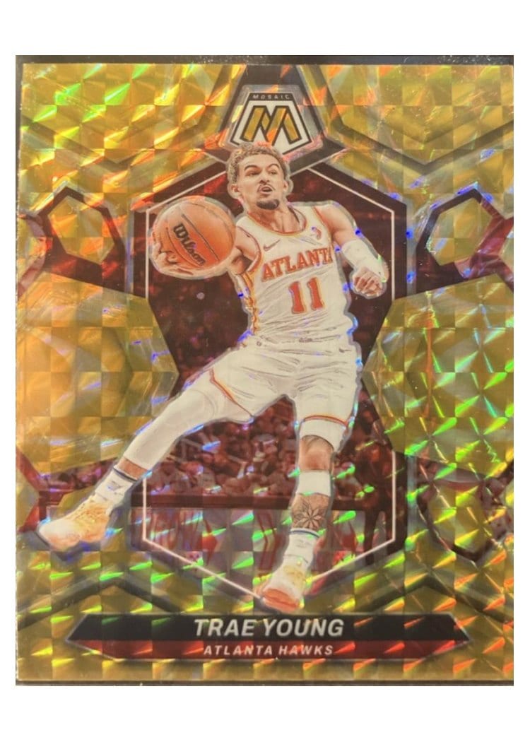 2023-24 Panini Mosaic Base Set Trae Young #107 card