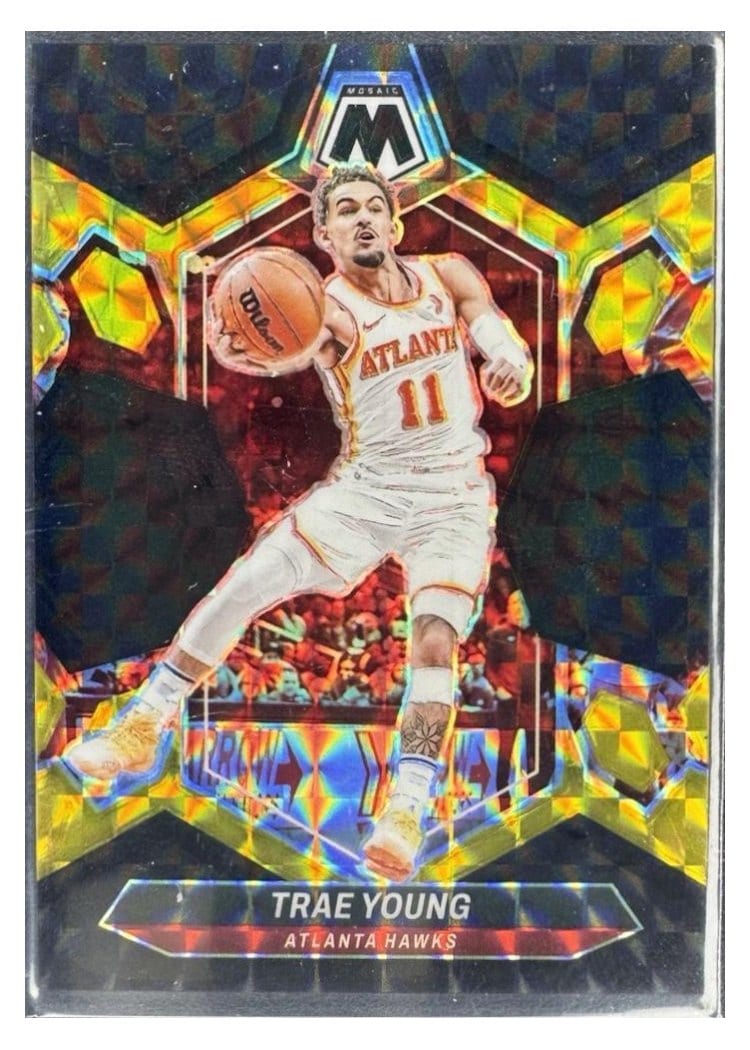 2023-24 Panini Mosaic Base Set Trae Young #107 card