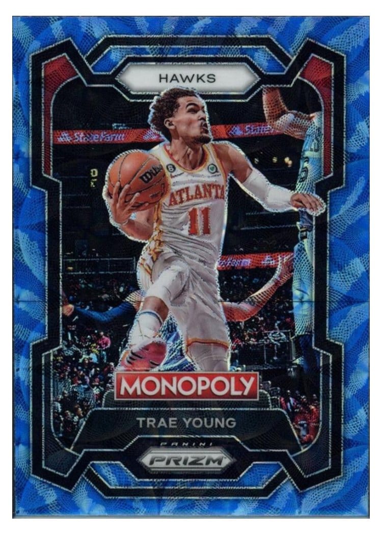 2023-24 Panini Prizm Monopoly Base Set Trae Young #4 card