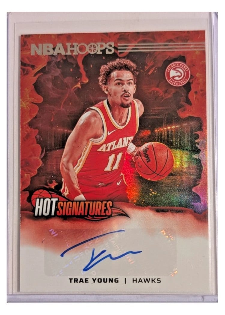 2024-25 Hoops Hot Signatures Trae Young #HS-TYA card