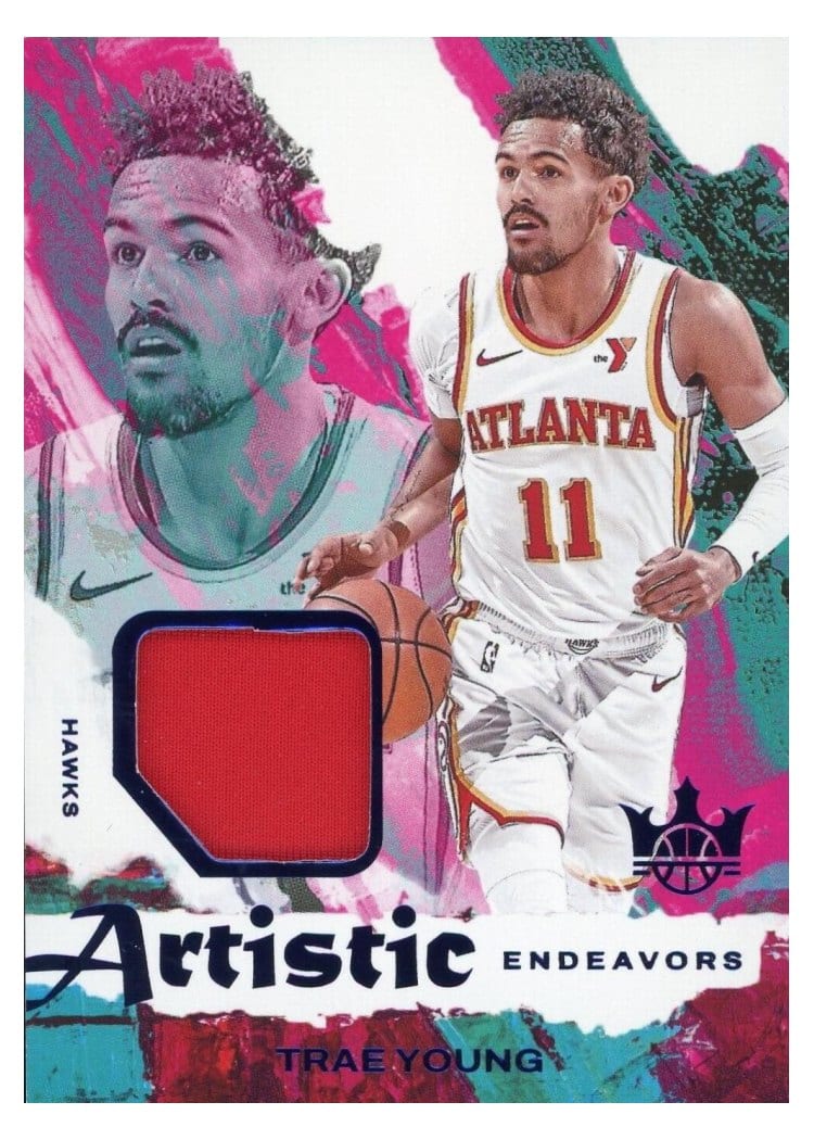 2024-25 Panini Court Kings Artistic Endeavors Relics Trae Young #AE-TRG card