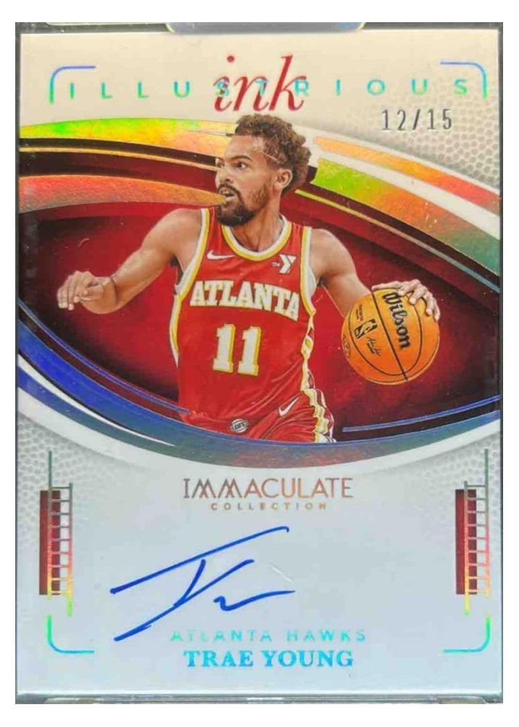 2024-25 Panini Immaculate Collection Illustrious Ink International Set Trae Young #20 card