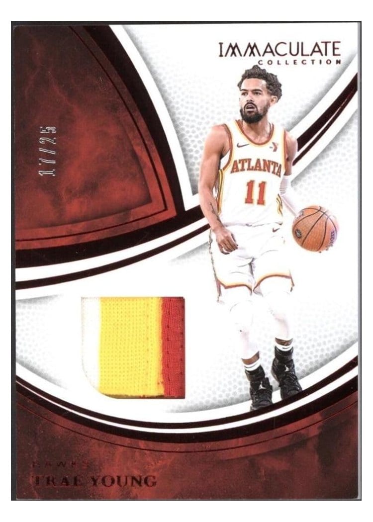 2024-25 Panini Immaculate Collection Materials Set Trae Young #20 card