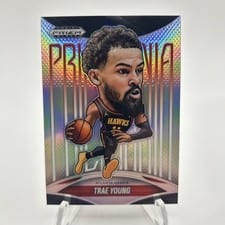 2024-25 Panini Prizm Black Prizmania Trae Young #14 card