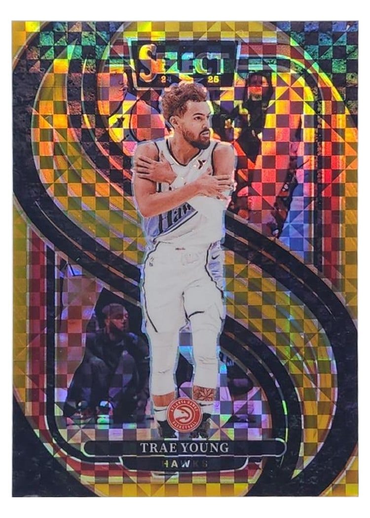 2024-25 Panini Select Base Set Trae Young #123 card