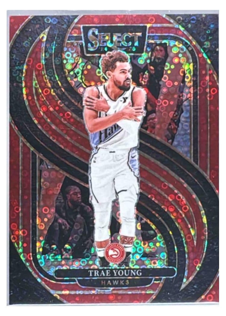 2024-25 Panini Select Base Set Trae Young #123 card