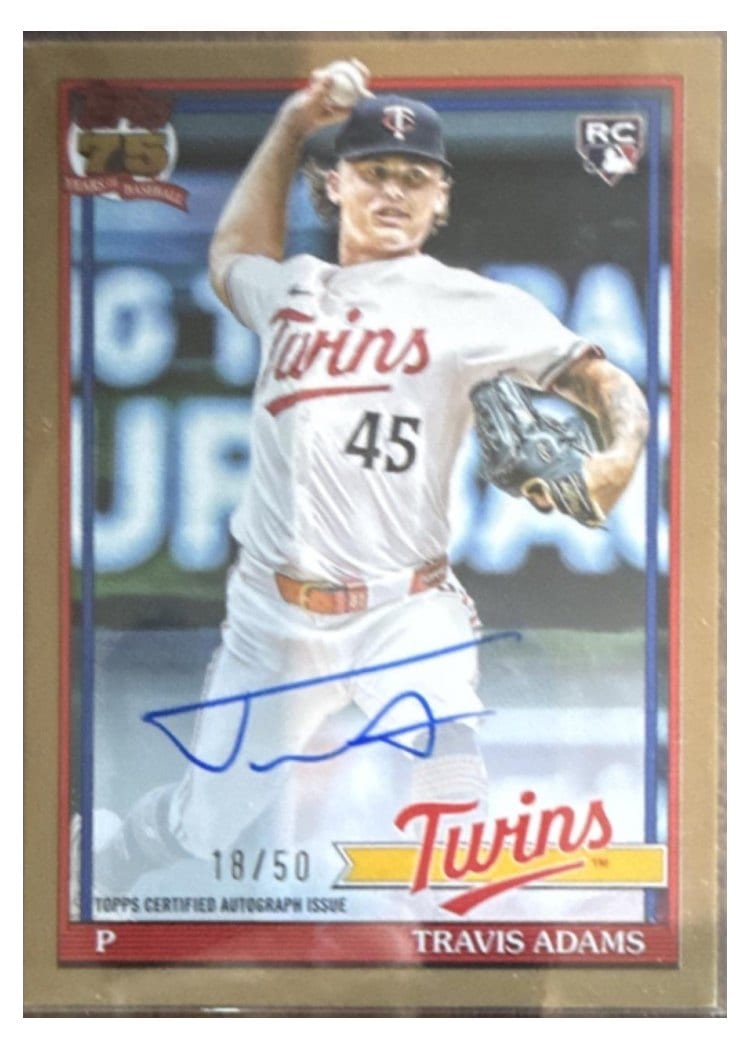 2026 Topps 1991 Topps Autographs Travis Adams #91A-TRA card