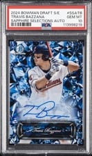 2024 Bowman Draft Sapphire Edition Selections Autographs Travis Bazzana #SSA-TB card