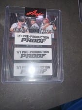 2024 Leaf Metal Triple Autograph Travis Bazzana / Chase Burns / Charlie Condon #TA-1 card