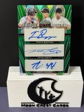 2024 Leaf Metal Triple Autograph Travis Bazzana / Gavin Turley / Trent Caraway #TA-2 card