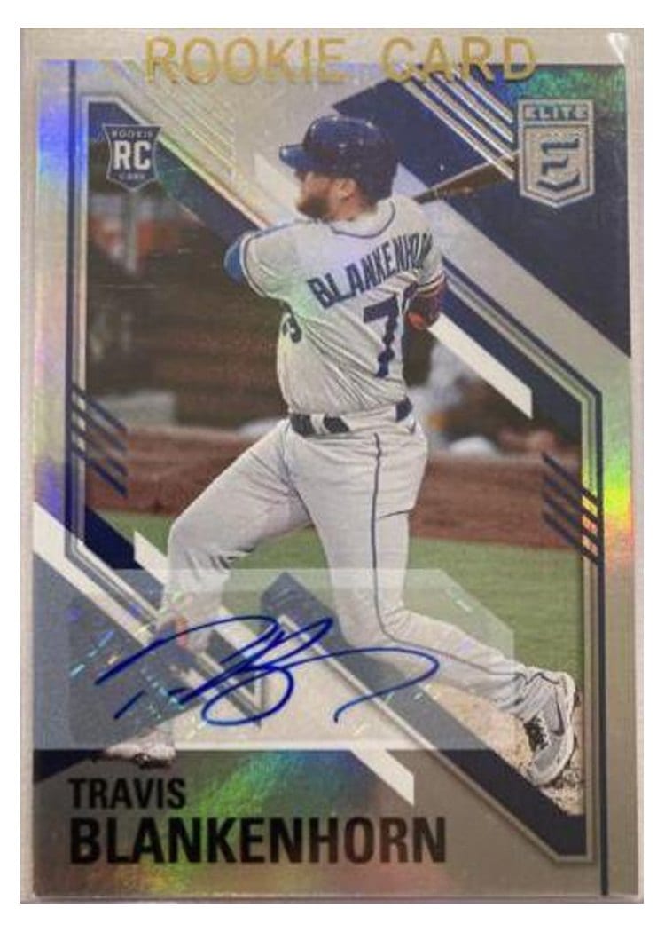 2021 Panini Chronicles Elite Autographs Travis Blankenhorn #4 card