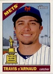 2015 Topps Heritage Base Set Travis d'Arnaud #413 card
