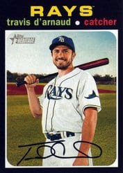 2020 Topps Heritage Base Set Travis d'Arnaud #207 card
